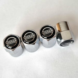 Nissan Tire Valve Caps 4pcs with Logo Stem Air Cap Car Accessories