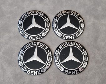 4 Adesivi Per Coprimozzo Ruota Mercedes-Benz AMG - 56mm E 65mm - Foto 5