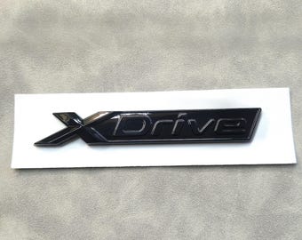 Xdrive Black Emblem Badge Rear Trunk Side Door Sticker Logo Car Accessories