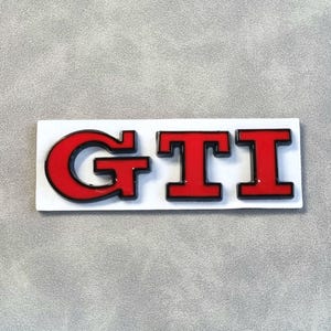 Gti Emblem Sticker Rear Trunk Logo Badge Mk7 Mk6 Mk8 Car Accessories