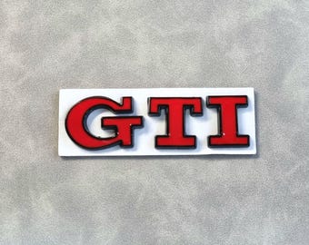 Gti Emblem Sticker Rear Trunk Logo Badge Mk7 Mk6 Mk8 Car Accessories