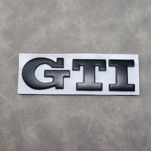 Gti Emblem Sticker Black Rear Trunk Logo Badge Mk7 Mk6 Mk8 Car Accessories