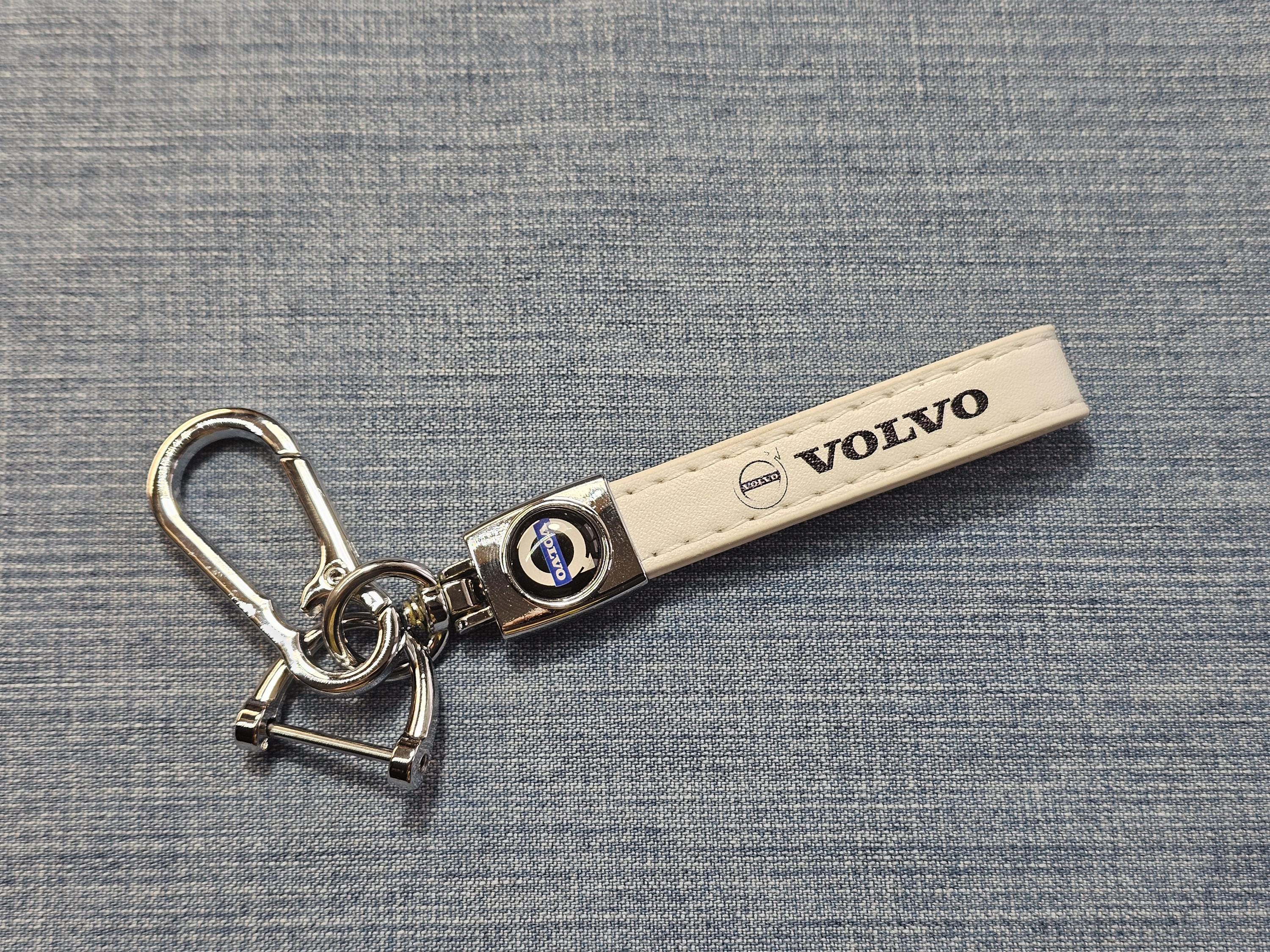 Custodia Portachiavi Volvo In Pelle E Alluminio Per XC90 S90 XC60 2018-2021 – Nero