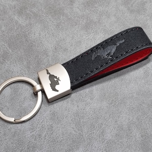 MUSTANG Schlüsselanhänger Leder Schlüsselanhänger Logo Geschenk Für Männer Frauen Geburtstag Weihnachten Autozubehör