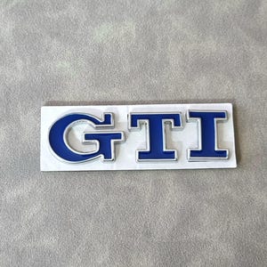 Gti Emblem Sticker Blue Rear Trunk Logo Badge Mk7 Mk6 Mk8 Car Accessories