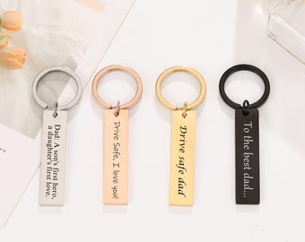 Llavero para papá, llavero personalizado para papá, regalo para papá primerizo, llavero grabado para papá, llavero para el Día del Padre, primer día del padre, regalo para papá, padres