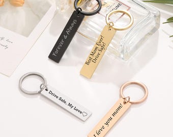 Weihnachtsgeschenk, Edelstahl Schlüsselbund, Schlüsselanhänger, Geschenk für ihn, Geschenk für Freund, Kirche Event Geschenke, Freundin Geschenk, personalisiertes Geschenk