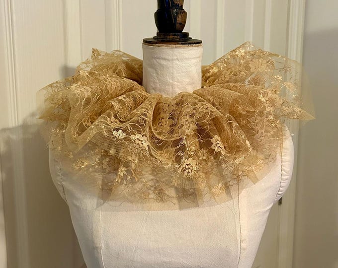 Gold Lace Neck Ruff, Circus Clown Costume . - Etsy
