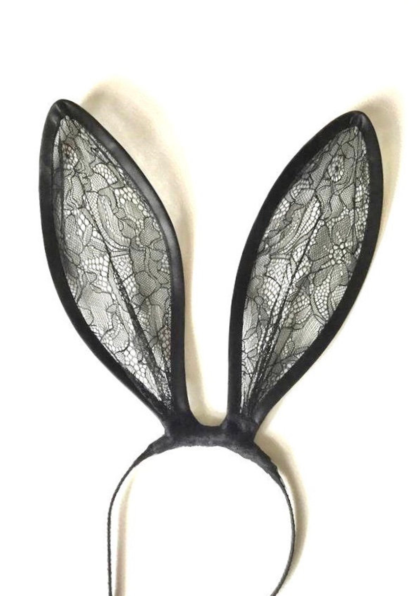 Lace Bunny Ears and Velvet Teddy Set main image 1