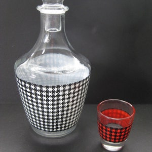 Vintage Decanter, cordial, bottle, liqueur, liquor, Made in France, 1960s, TheRetroLife zdjęcie 3