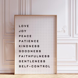 Galatians 5:22-23, Fruit of the Spirit Wall Art, Fruit of the Spirit Print, Bible Verse Wall Art, Scripture Wall Art | Digital Download