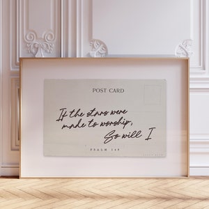 Psalm 148, Christian Bible Aesthetic Wall Art, Cool Christian Prints, Bible Wall Art Poster, Christian Printable | Digital Download