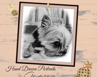 Pet Portrait Custom Pet Portrait Pet Memorial Gifts for Her Gift for Men