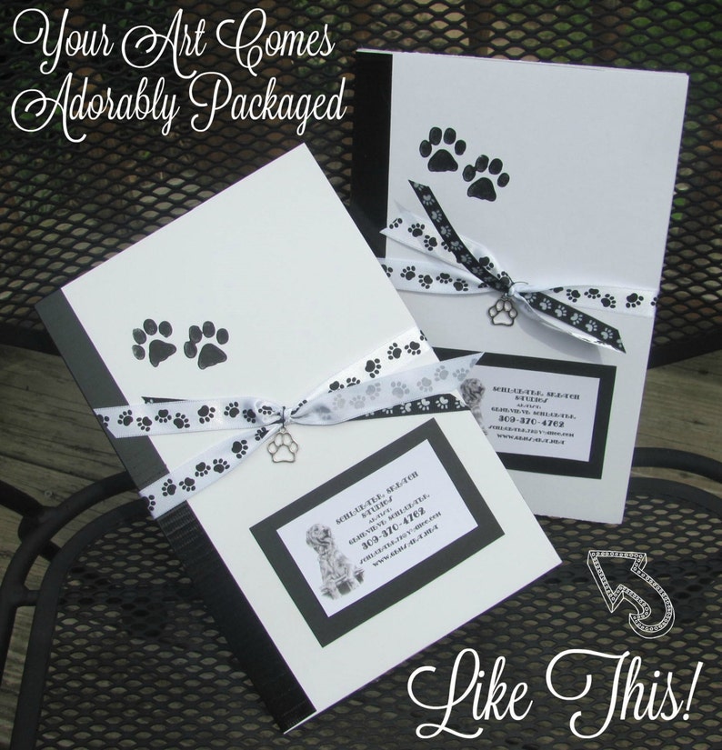Gift Idea For Him Original Custom Pet Portrait from Photo Pencil Drawing of Your Dog