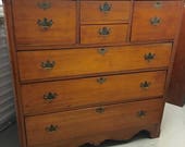 American Country Pine Chippendale Chest Dresser 19.5d48.5w48h Shipping is not free