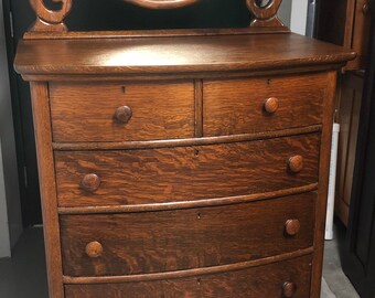 Tiger Oak Dresser Etsy