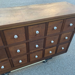 Primitive 18 cajón pino boticario armario armario armario | Etsy