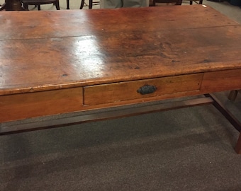 Primitive American original farm harvest table 2 board 66L36d21.75h30h Shipping is Not free