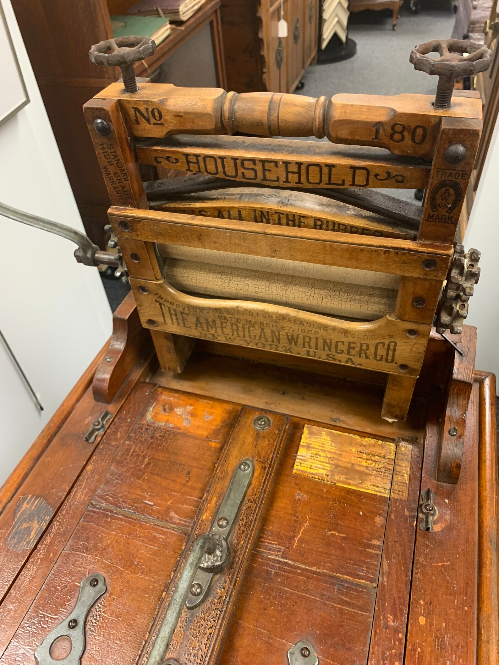 Antique 1907 Wonder Washer Leavenworth Kansas Manual Washing Etsy