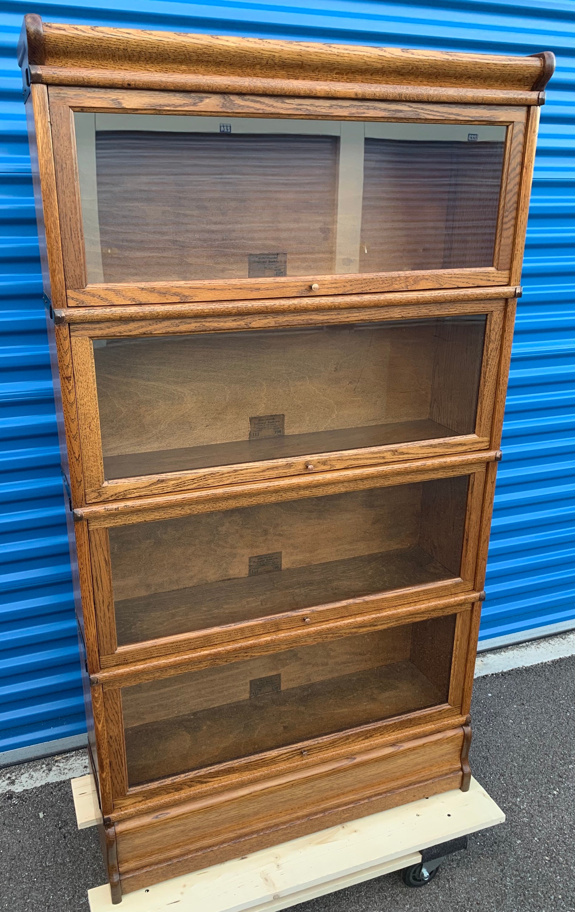 Globe Wernicke Four Stack Light Oak Barrister Pristine Globe Wernicke Four Stack Light Oak Barrister Pristine