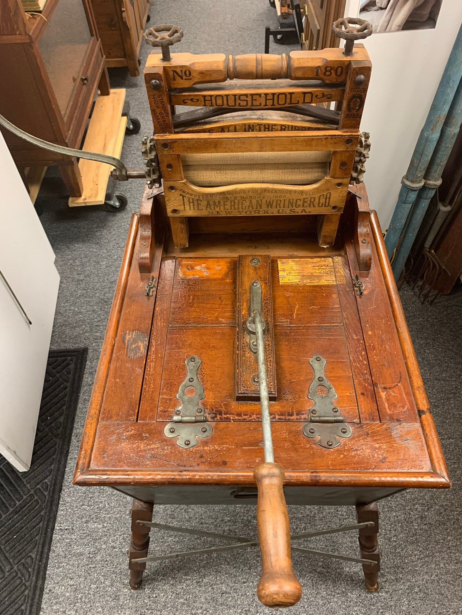 Antique 1907 Wonder Washer Leavenworth Kansas Manual Washing Etsy