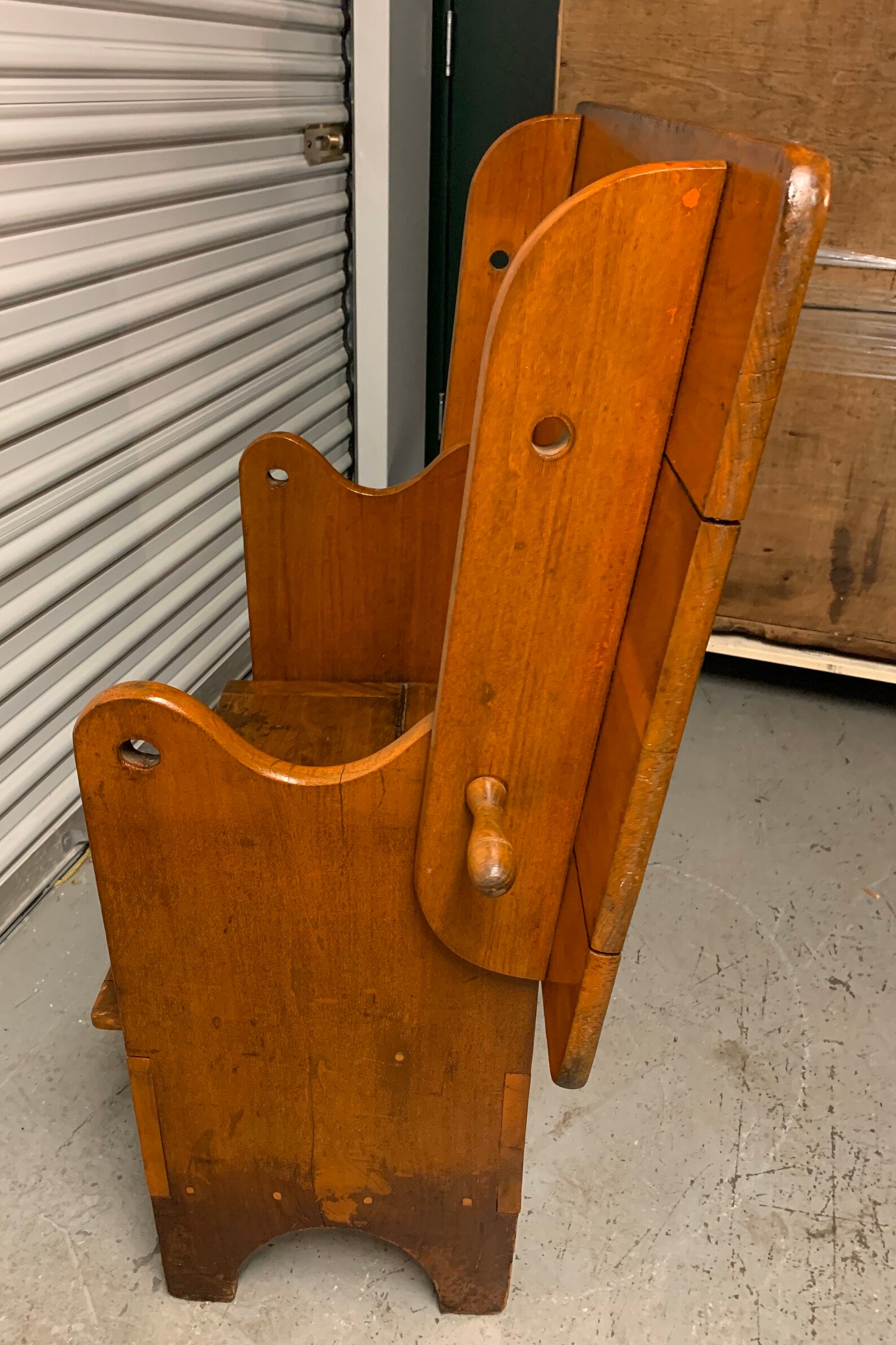 Antique Pine Hutch Table Bench Seat Smaller Size 35.5w23d28h Shipping