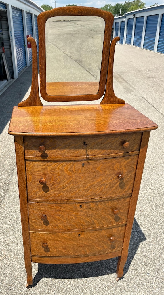vintage bow front dresser Small Mahogany Chest Featuring a natural wood finish Fine American Federal Baltimore Bow-front
