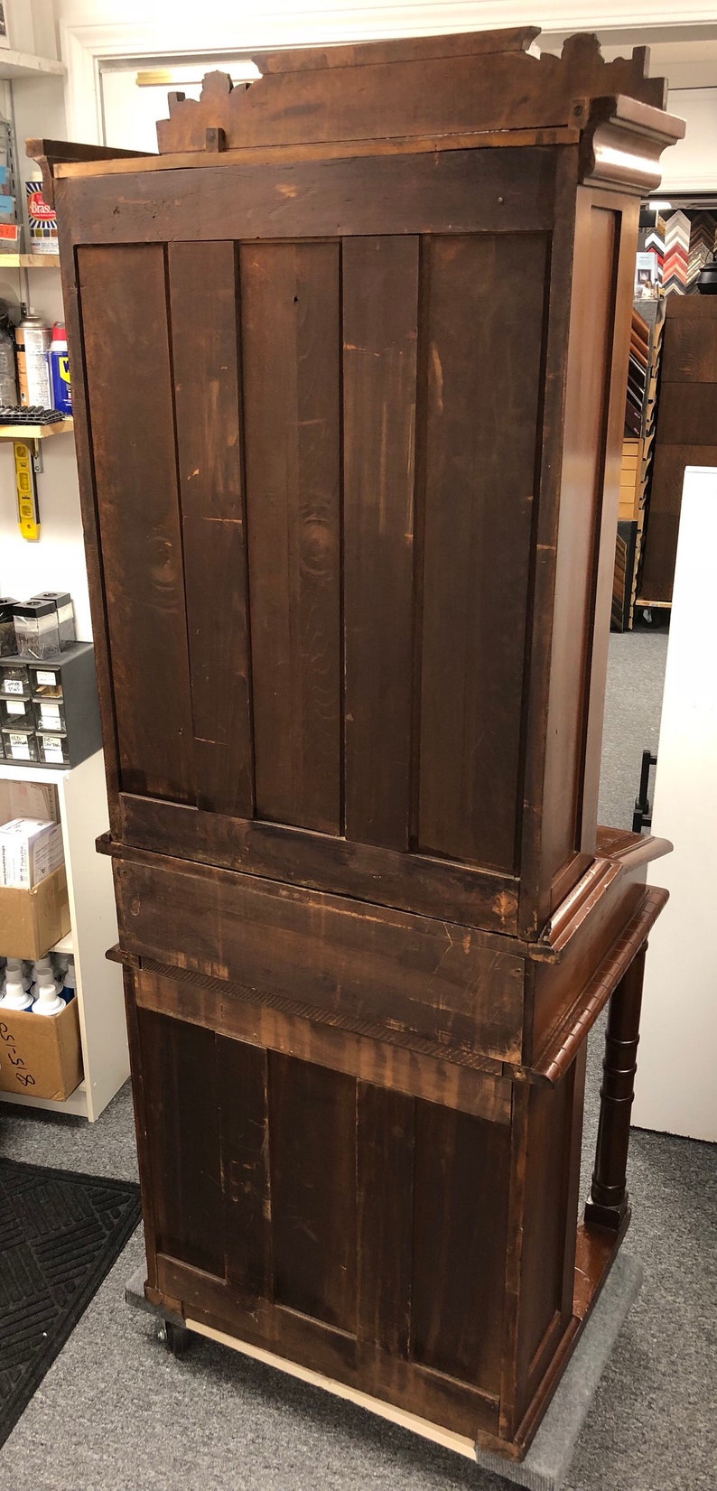 American Eastlake Victorian Secretary Bookcase Davenport Desk Etsy