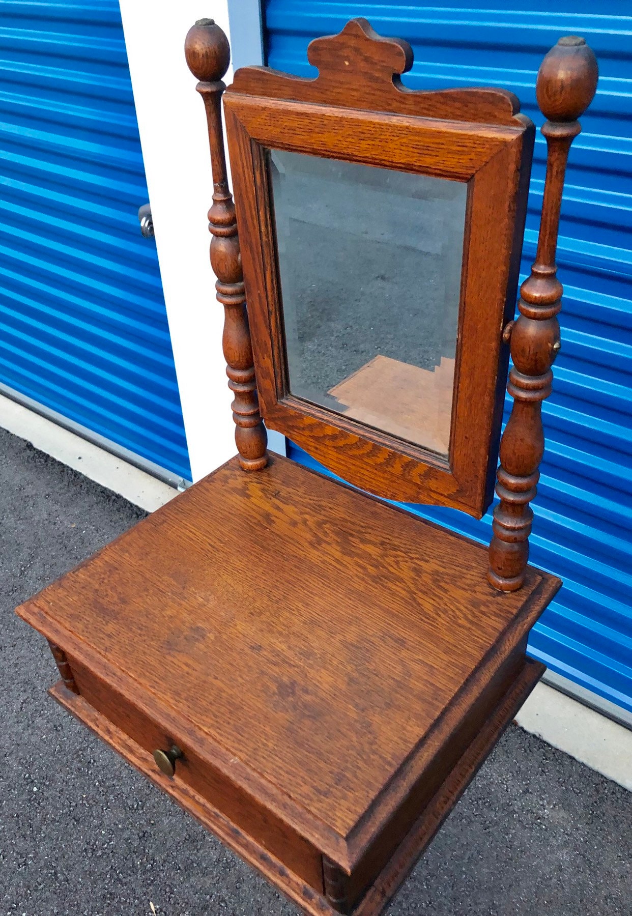 【送料無料】Antique Stand Door Mirror / BR 送料無料】Antique Stand Door Mirror / BR