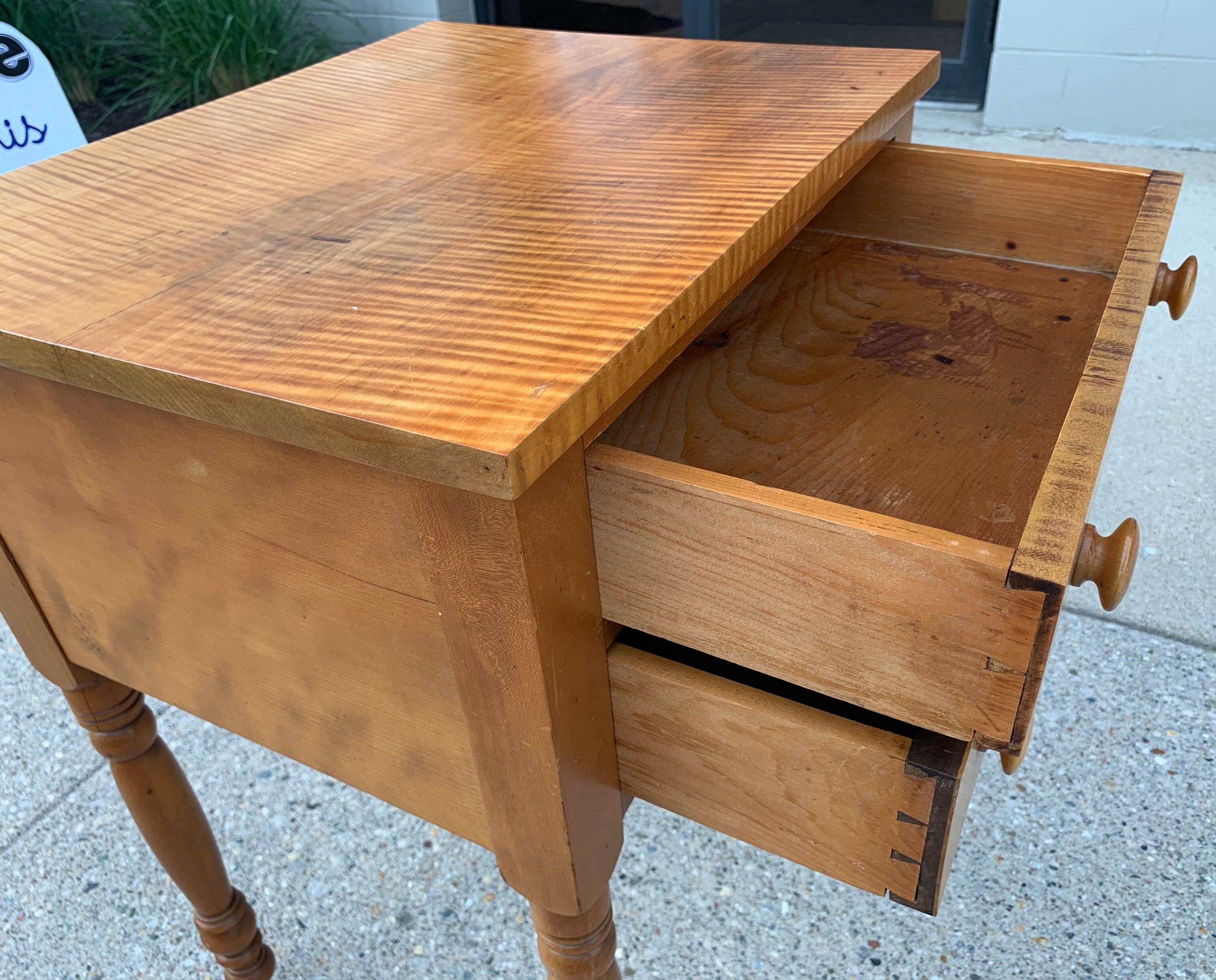 [宅送] Tiger Drawer 2 Antique Maple Stand Drawer Two Cherry and アンティーク雑貨