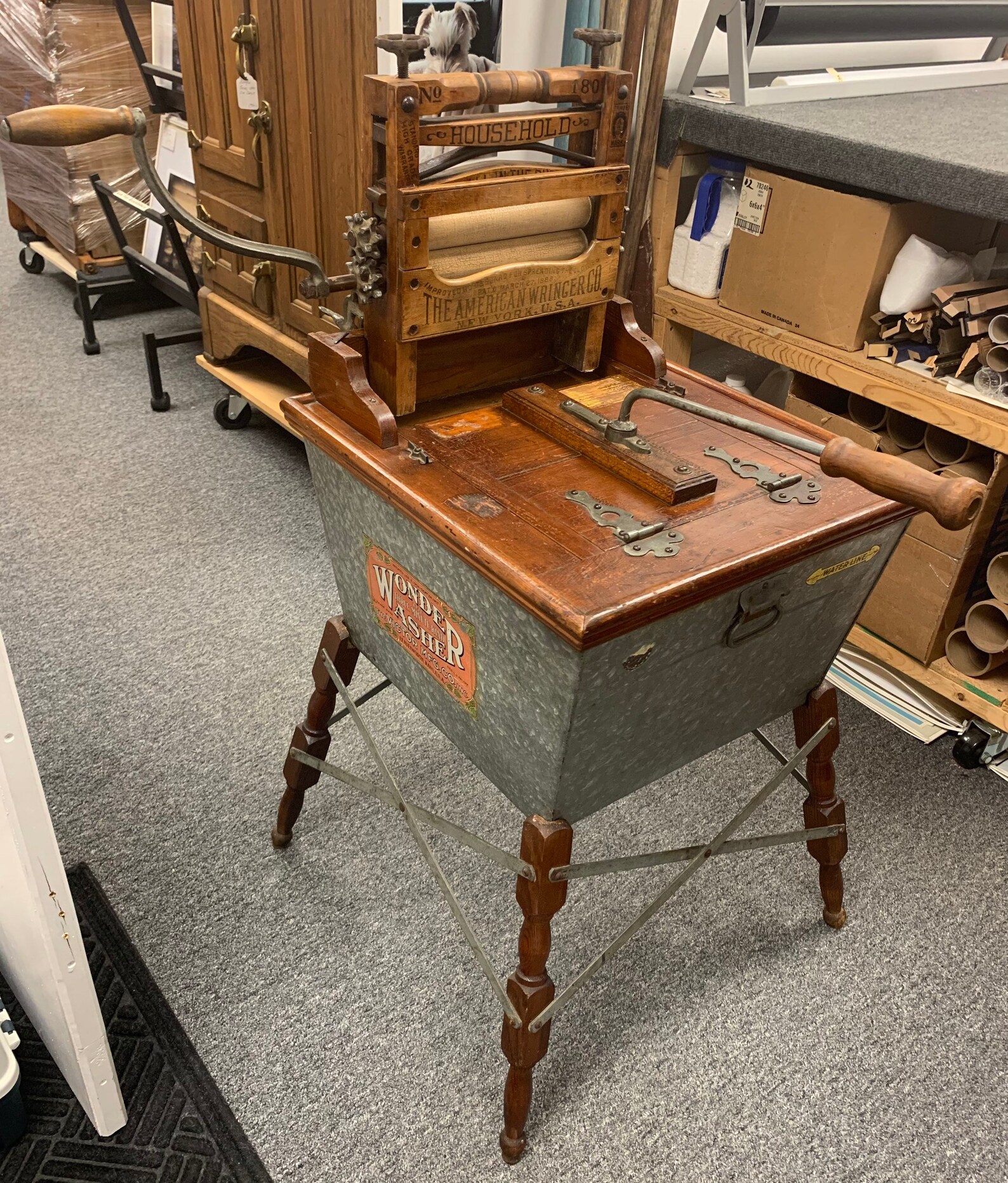 Antique 1907 Wonder Washer Leavenworth Kansas Manual Washing Etsy