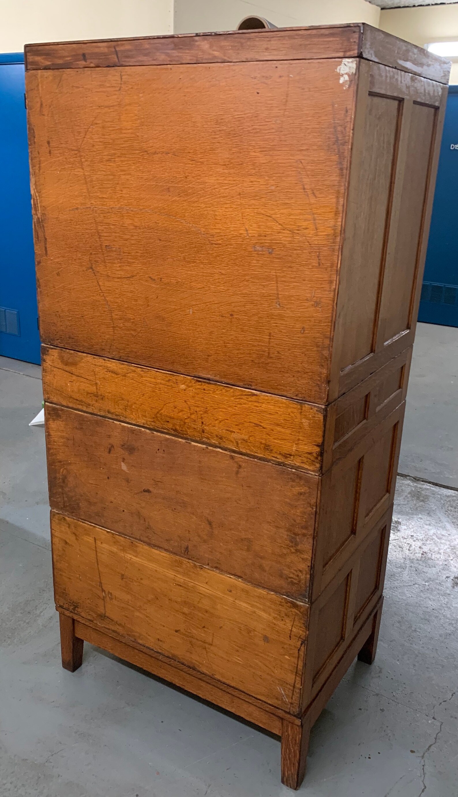 Antique Globe Wernicke Oak Stacking File System Bookcase Cabinet ...