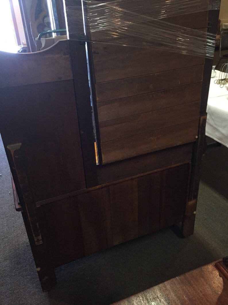 Antique Dresser Maple Hat Box Tilt Mirror 39w18d24h45h77h Etsy