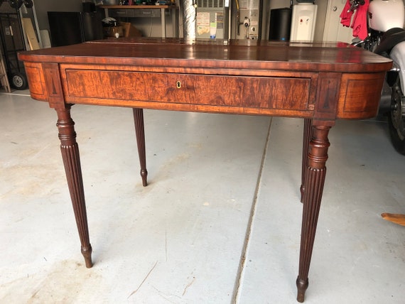 Antique 1800 S Mahogany Lift Top Table 24h29h40w17d35d Etsy