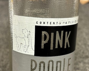 Extremely Rare Antique Pink Poodle 1955 ACL 10oz Soda Bottle La