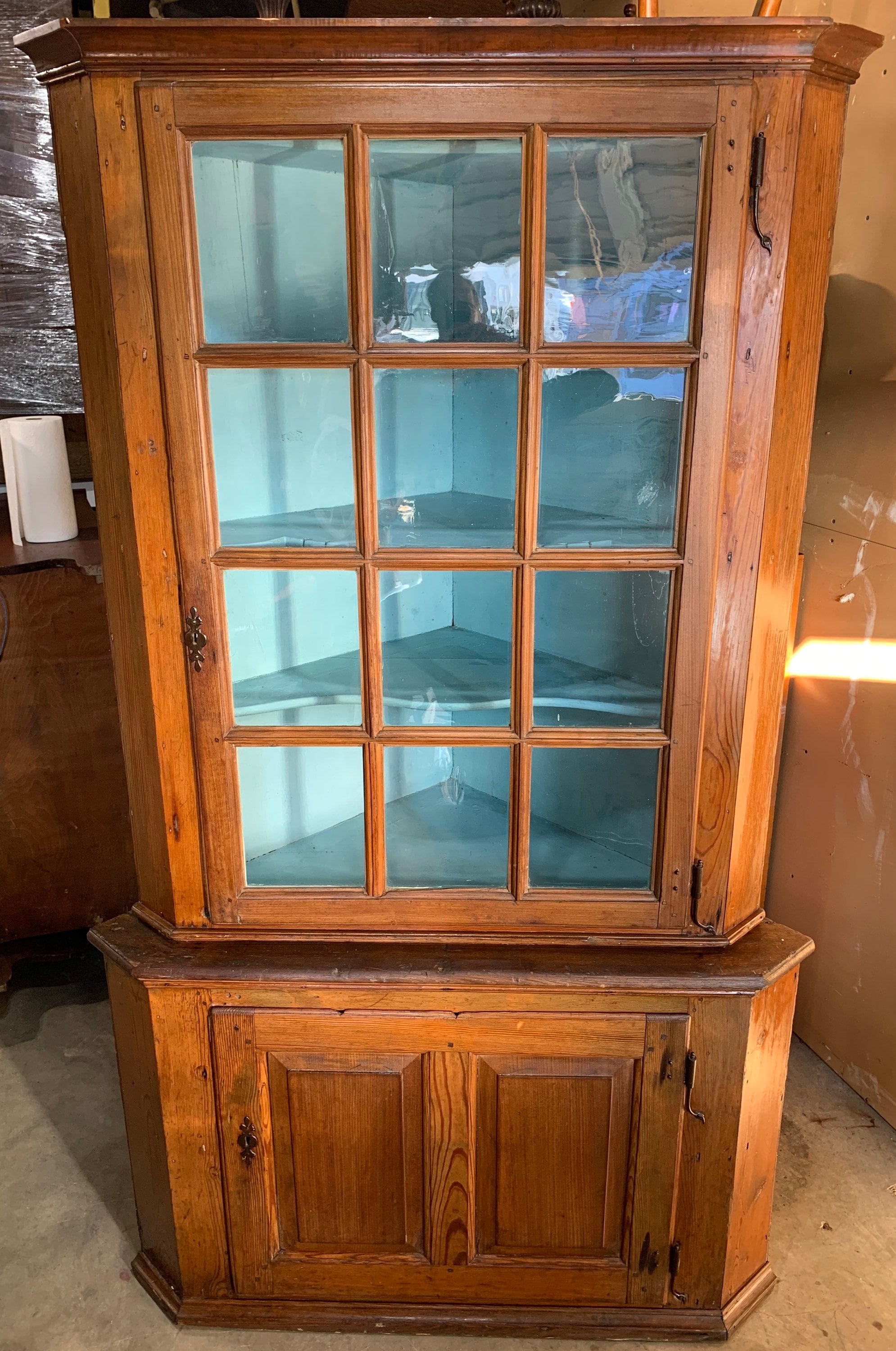 Pine corner cabinet online