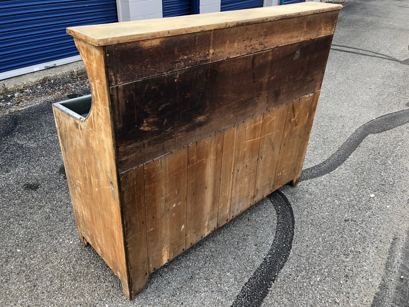 Primitive American Pennsylvania Dry Sink Distressed Yellow Primitive American Pennsylvania Dry Sink Distressed Yellow