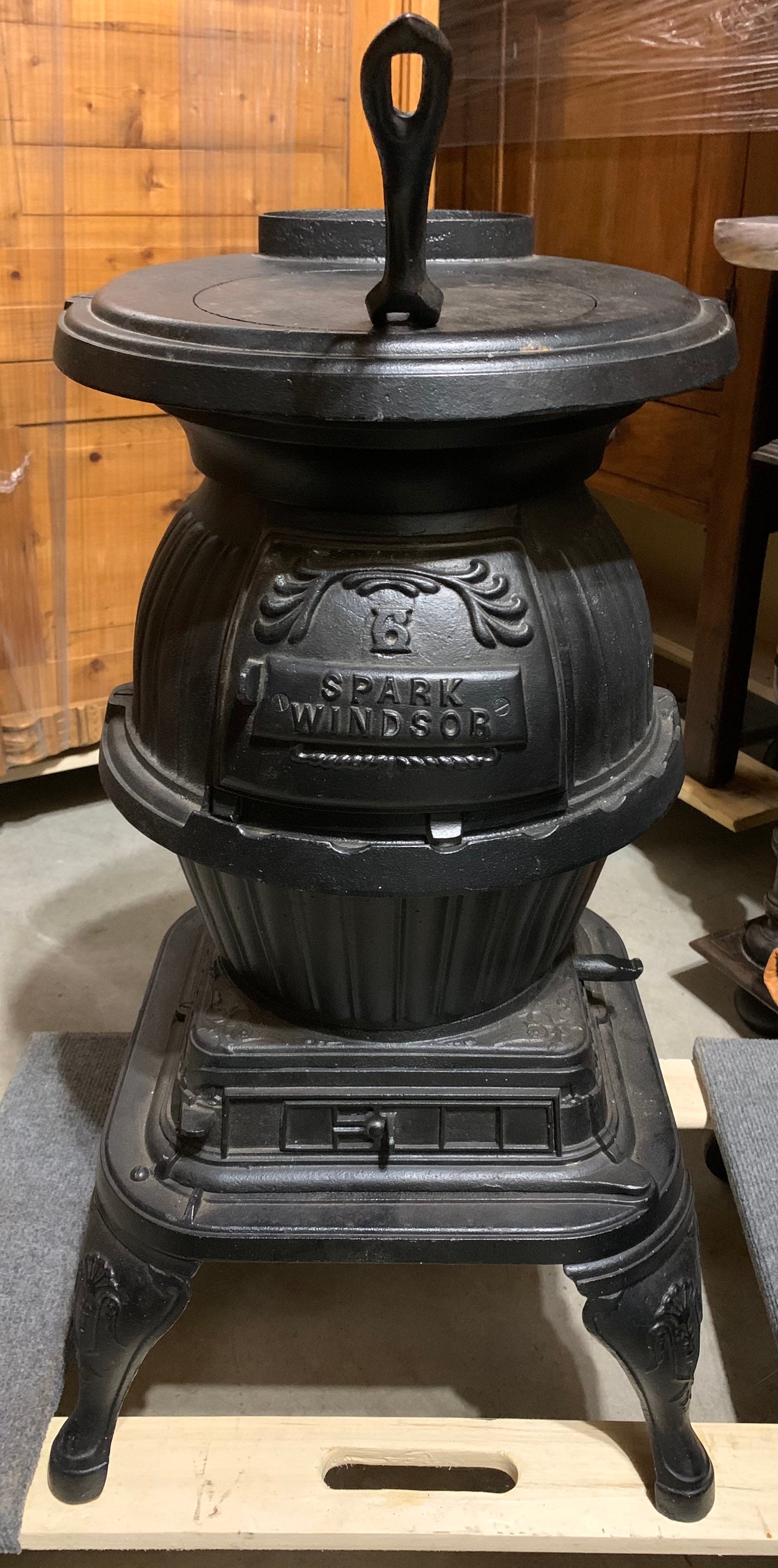 Antique Cast Iron Pot Belly Parlor Cook Stove 17 X 17 X28h Etsy UK