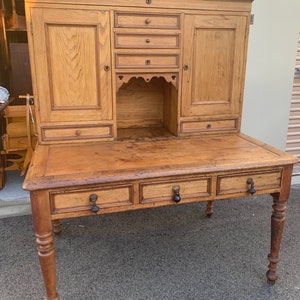 antique Primitive Southern 1860s plantation desk 53W34D23CH30H65 shipping is not free