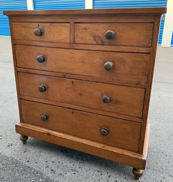 Victorian chest sale of drawers pine