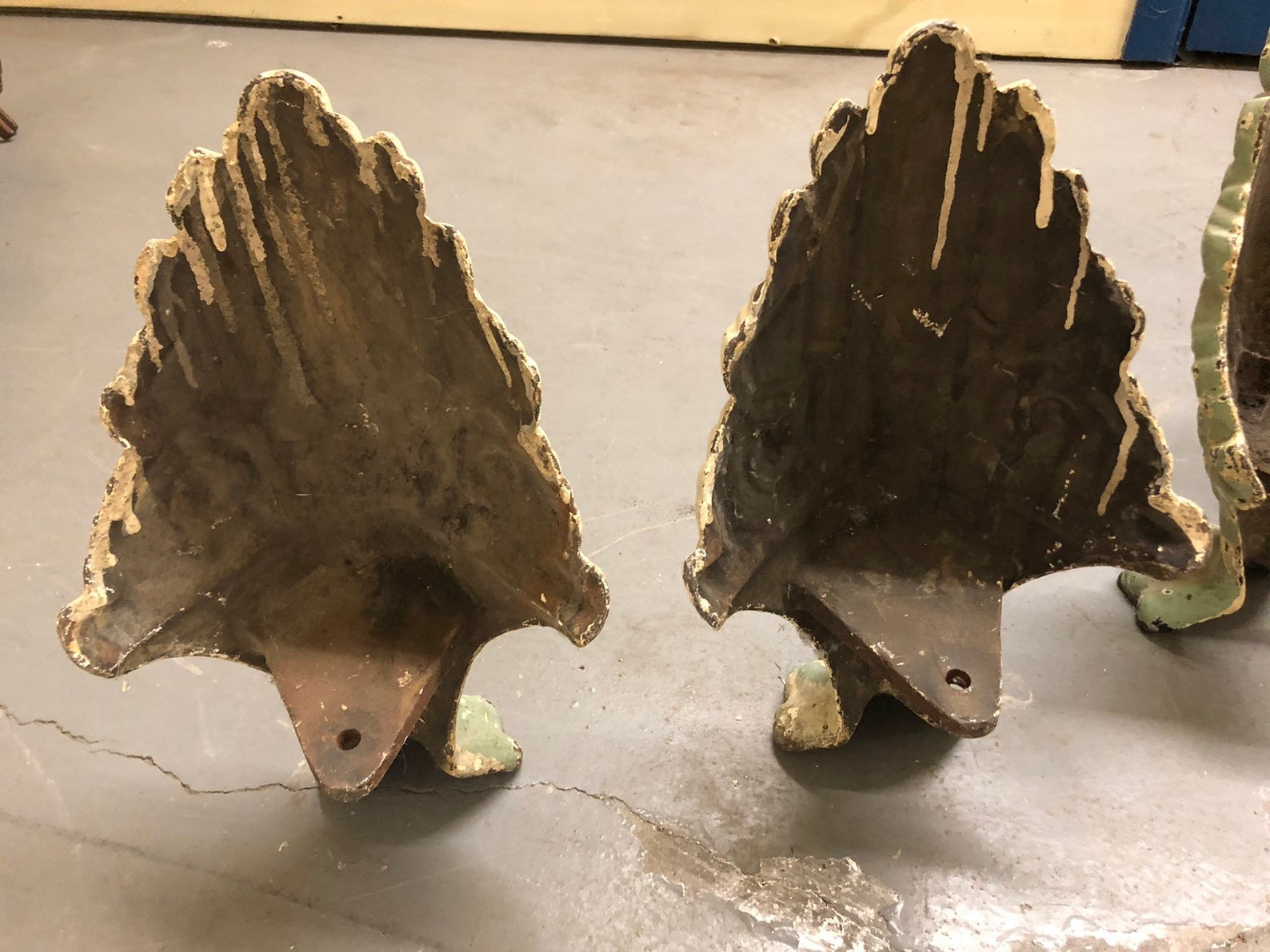 Monumental Antique Rare Castiron Bath Tub Claw Feet Set Etsy