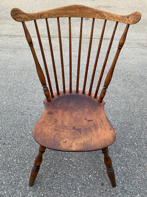 Antique Mixed Wood New England Windsor Chair Great Patina 17D21W16
