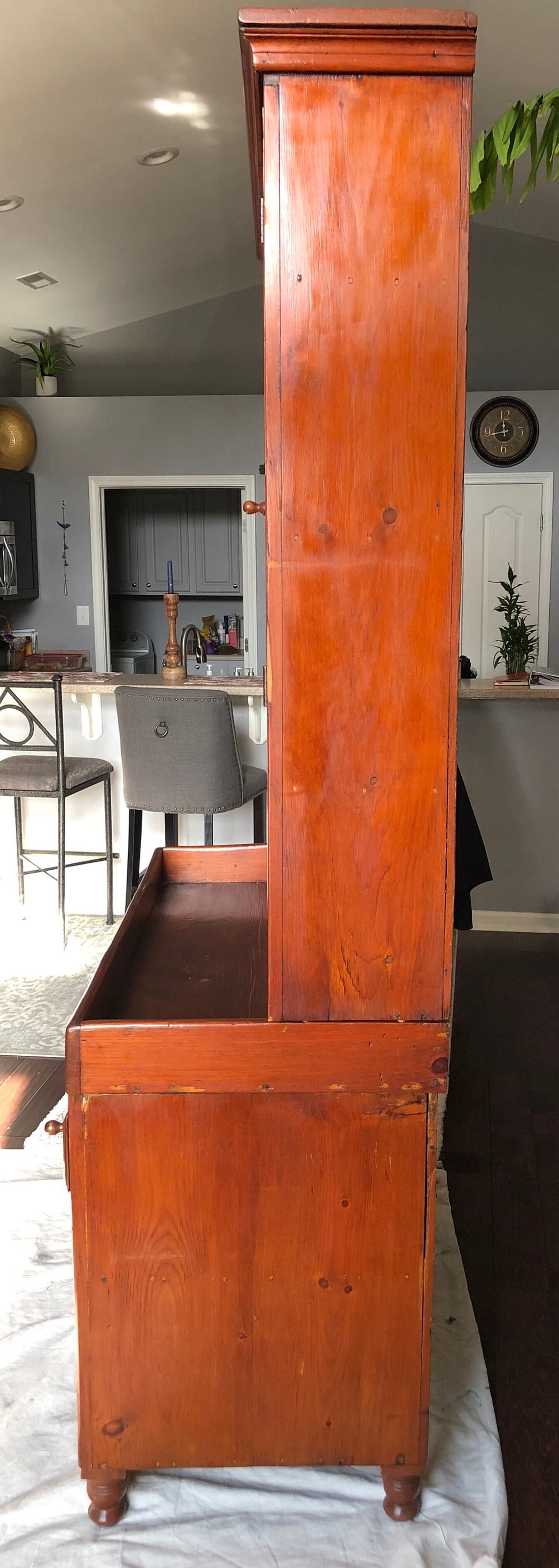 Antique 1800's PA Cupboard Top Dry Sink Soft Wood Etsy