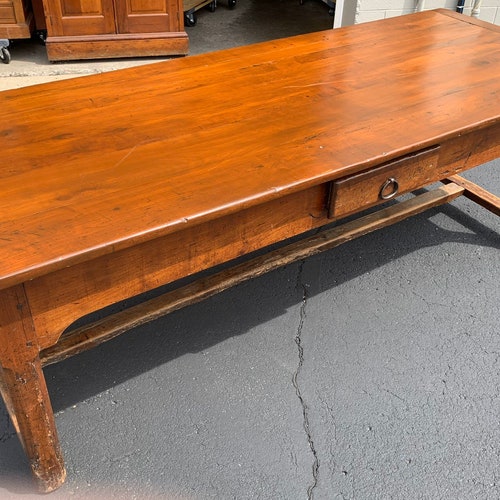 Antique French Harvest Farm Table 3 Drawers 34d89w22h30.5h Etsy