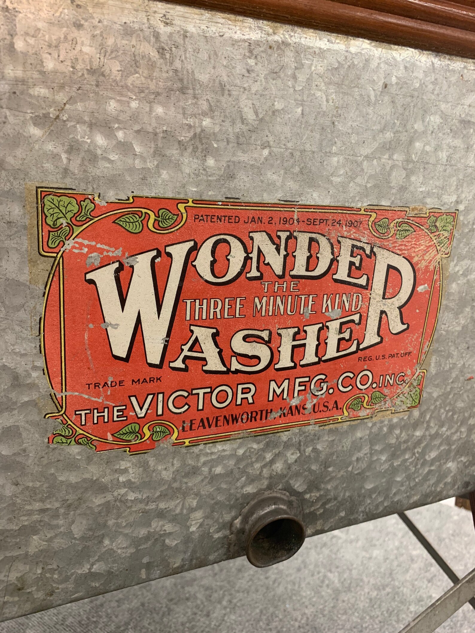 Antique 1907 Wonder Washer Leavenworth Kansas Manual Washing Etsy