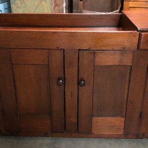 American primitive ohio country walnut dry sink 32&quot;h 48 1/2&quot;w 21&quot;d Shipping is not free