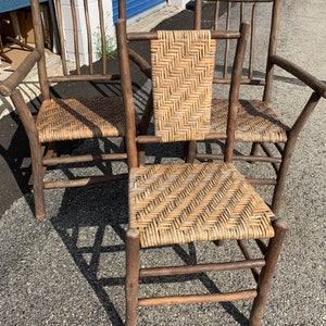 6 original Old Hickory chairs 24W21D17H37H Shipping is not free