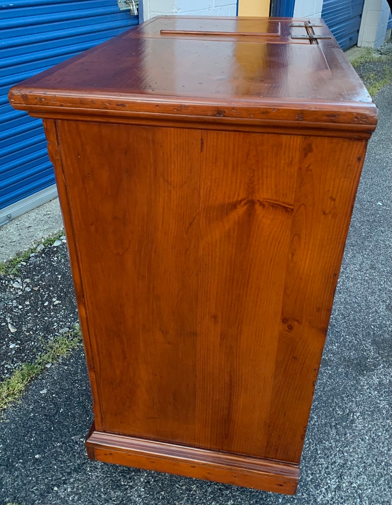 Beautiful 1905 Eddy solid Pine Refrigerator ice chest Boston Ma 35.5W20D37H Shipping is not free image 9