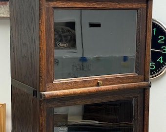 Exquisite executive 1906 Macey half stack barrister bookcase 17w13.5d47.5h shipping is not free