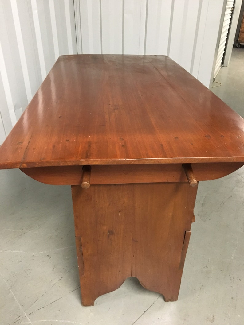 Antique Pine Hutch Table Bench Seat 17h30.5h16d29.5d57w Etsy